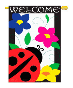 Spring Ladybug House Banner