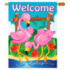 Flamingos Welcome Banner