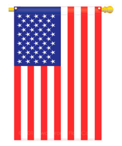 Embroidered US Poly Flag