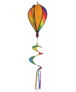 Rainbow Striped Hot Air Balloon