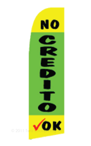 2.5'x11.5' No Credito OK Green Color