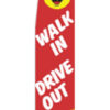 2.5'x11.5' Walk In Drive Out