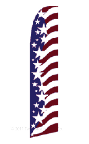 2.5'x11.5' USA Star Spangled
