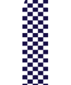 2.5'x11.5' Blue & White