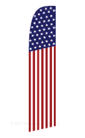 2.5'x11.5' USA 50 Stars