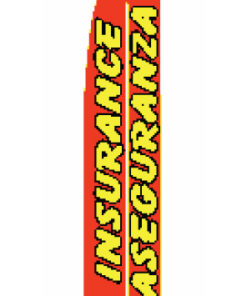 2.5'x11.5' Insurance Aseguranza