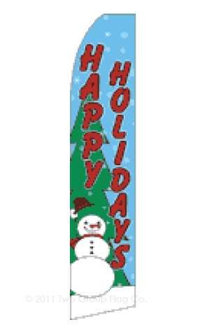 2.5'x11.5' Happy Holidays