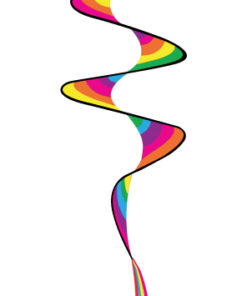 Rainbow Curly Twister