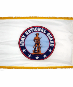 Army National Guard Flag Colonial Nyl-Glo with Fringe- 3 ft. X 5 ft