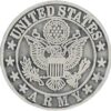 Army Logo Pewter Pin, United States Army Circular 1" Lapel Pin