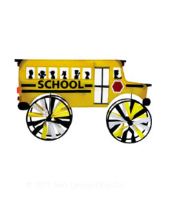 School Bus Wind Wheel