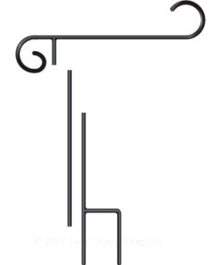 3 Pc Breakdown Garden Flag Pole 17"x40"