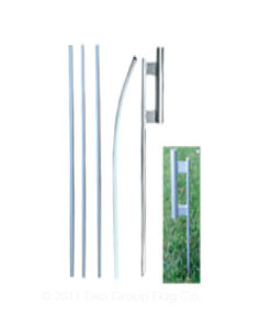 15ft Feather Pole with Ground Spike