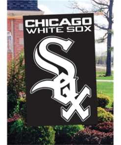 44"x28" WHITE SOX Applique Banner