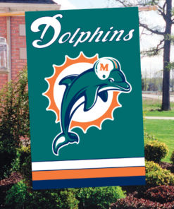 44"x28" Dolphins Applique Banner