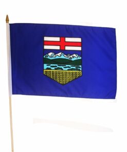 Alberta Canadian Province 12"x18" Stick Flag