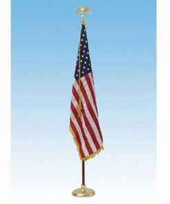 8' Presentation Set W/Aluminum Gold Flagpole