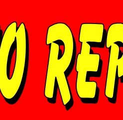 3' x 10' Auto Repair red Banner