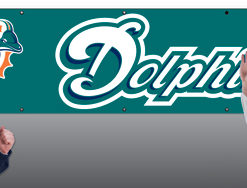 8'x2' Dolphins Applique Banner