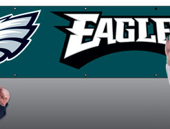 8'x2' Eagles Applique Banner