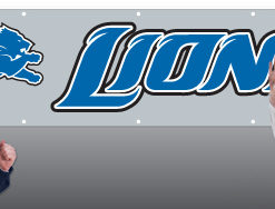 8'x2' Lions Applique Banner
