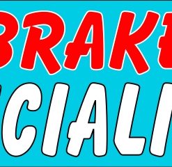 3' x 10' Brake Specialists Banner