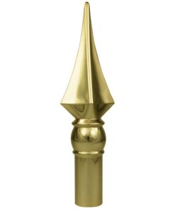 Brass 8" Fancy Spear Finial
