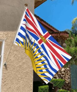 British Colombia 2x3ft Poly, British Colombia Flag 2x3 ft Polyester Canadian Province