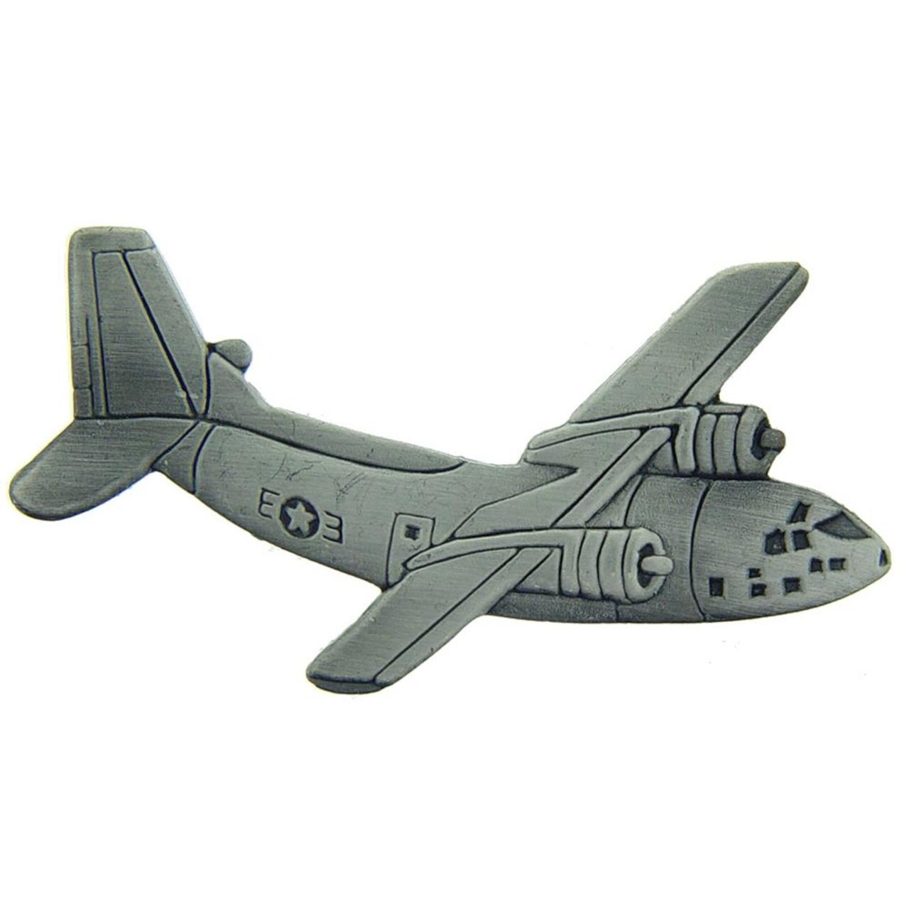 C 123 Provider Pewter 2 1/8" Military Pin