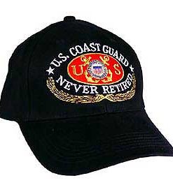 USCG "Never Retired" Logo