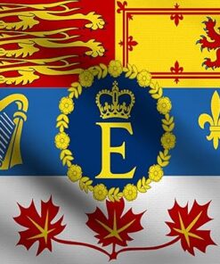 Canada Royal Standard Flag, Royal Standard 12"x18" Stick Flag