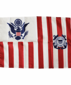 Perma-Nyl 30x48 Inch Nylon U.S. Coast Guard Ensign, Printed nylon U.S. Coast Guard Ensign measures 30"x48"