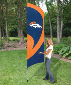 Denver Broncos Tall Team Flag Kit