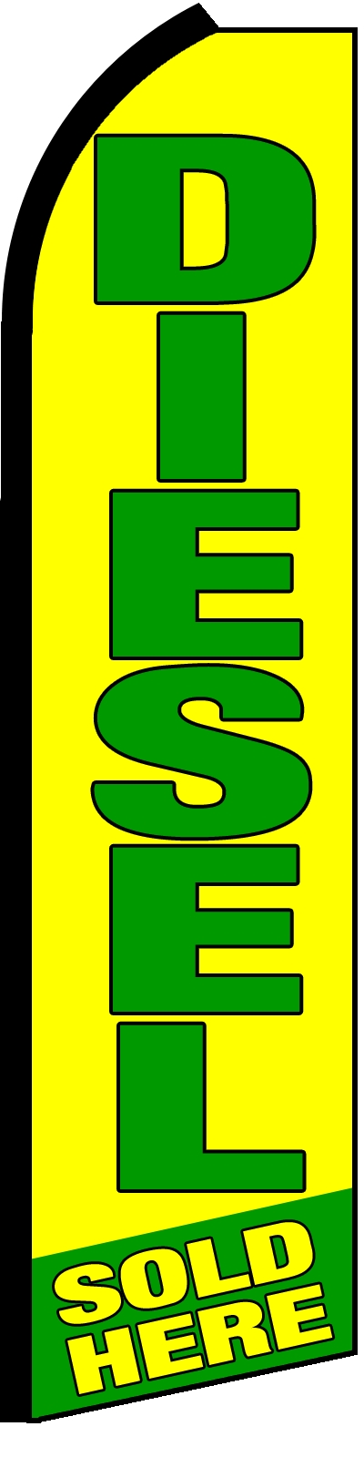 38'' x 138'' Diesel Sold Here Swooper Flag