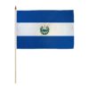 EL SALVADOR 12X18 INCH HANDHELD STICK FLAG