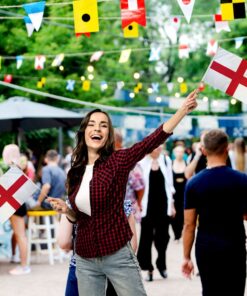 England 12x18in Stick Flag