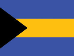 Bahamas 3x5' Poly Flag