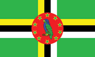 Dominica 3x5' Poly Flag