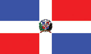 Dominican Republic 3x5' Poly Flag