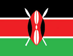 Kenya 3x5' Poly Flag