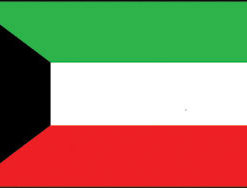 Kuwait 3x5' Poly Flag