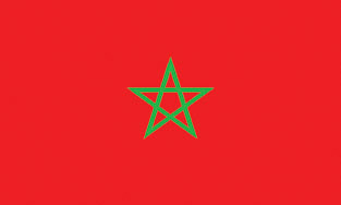 Morocco 3x5' Poly Flag