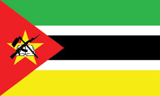 Mozambique 3x5' Poly Flag