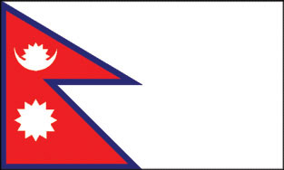 Nepal 3x5' Poly Flag