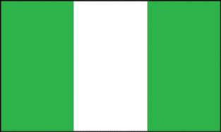 Nigeria 3x5' Poly Flag