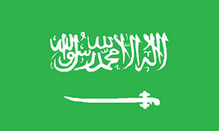 Saudi Arabia 3x5' Poly Flag