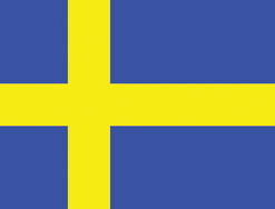 Sweden 3x5' Poly Flag