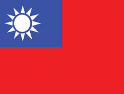 Taiwan 3x5' Poly Flag