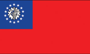 Myanmar 3x5' Poly Flag