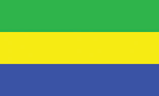 Gabon 3x5' Poly Flag